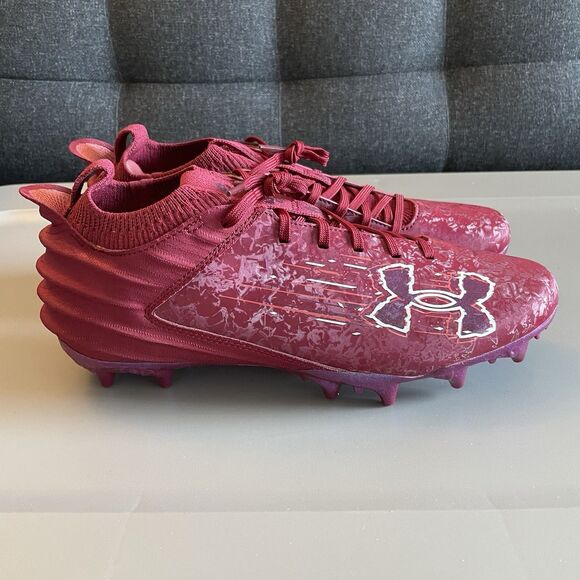 Under Armour Blur 2 MC Suede Red Football Cleats 3027978-602 Men’s Size 14 main image 5